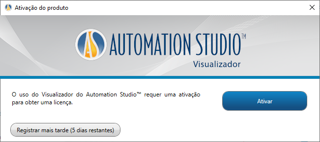 Instalação da edição do visualizador do Automation Studio